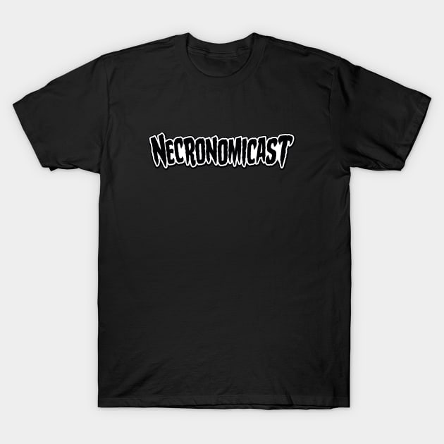 Necronomicast B&W Logo T-Shirt by Necronomicast